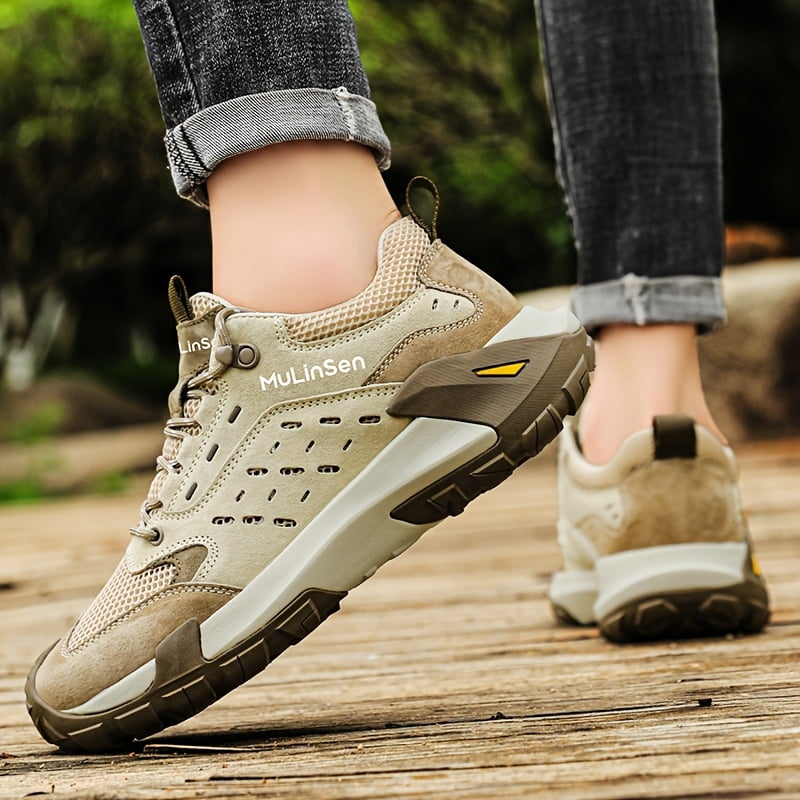 New Mesh Outdoor Hiking Shoes, Wear-Resistant Trekking Casual Shoes, Sports Anti-Slip Breathable Footwear