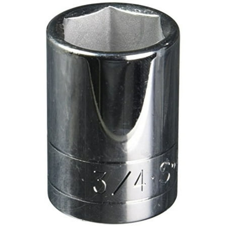 SK Hand Tool 41124 6 Point 3/4-Inch Standard Drive Socket, 1/2-Inch, Chrome