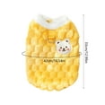 thumbnail image 3 of Chaqueta de invierno para perro | Abrigo de plumas de dos piernas para perro pequeño, chaleco acolchado de algodón, impermetente, repelente al agua, rosa amarillo azul rojo, talla L | Prendas, 3 of 6