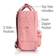 thumbnail image 3 of Mochila Fjallraven Kanken Mini para mujer de nailon rosa, 3 of 7