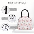 thumbnail image 4 of Fotbe Swan And Flowers Bolsa de Almuerzo con Estampado, Lonchera Aislada, Contenedor de Comida Reutilizable Tipo Cooler a Prueba de Fugas, 4 of 6