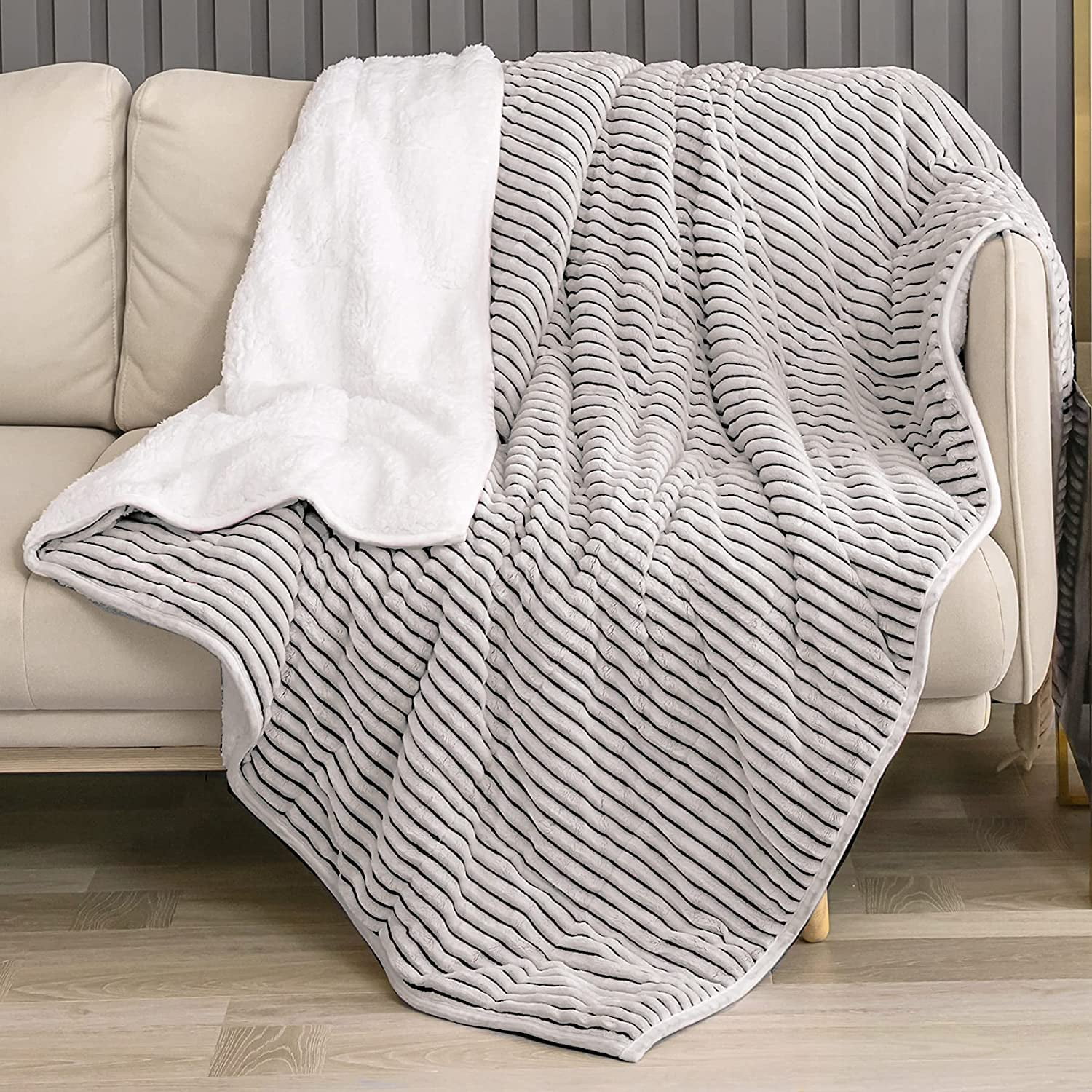 70x90 in Cotton Blended Striped Throw Blanket for Couch Blankets & Throws Outdoor Blanket Heated Blanket Travel Blanket Mexican Blanket Throw Blankets for Bed Hospital Patient Bath Blanket