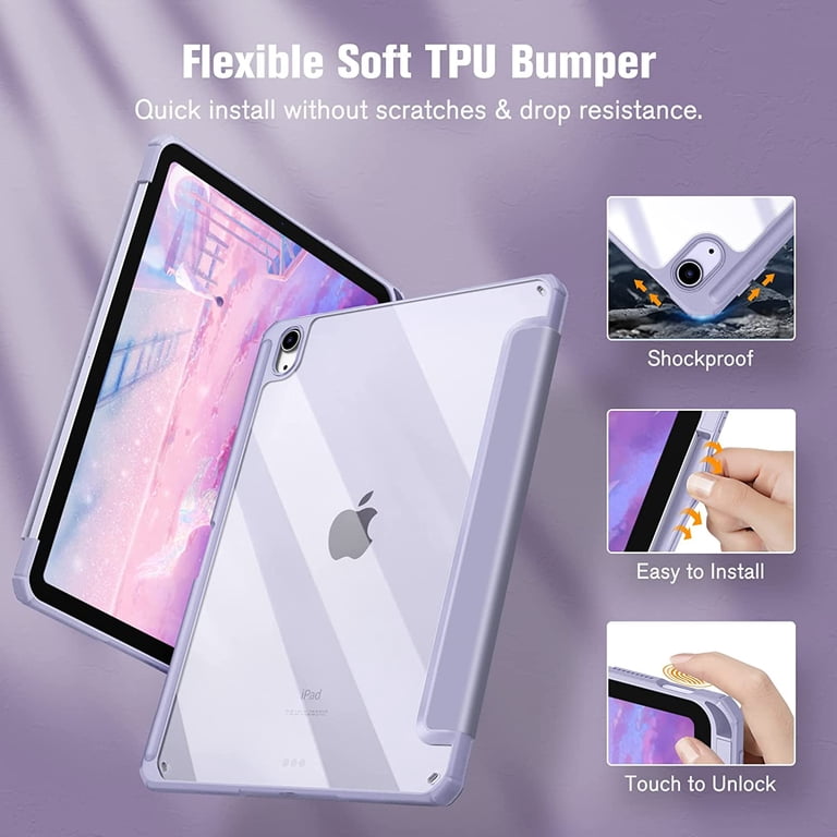 Custodia Trasparente Antiurto Per IPad Air 4a E 5a Generazione 10.9", TPU Sottile, AICase - Foto 2