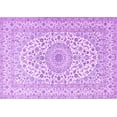 thumbnail image 1 of Ahgly Company Indoor Rectangle Medallion Purple Traditional Area Rugs, 2' x 5', 1 of 4