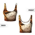 thumbnail image 5 of Picia Cartoon Cheetah With Attitude Sports Bra for Women,Padded Strappy Sports Bras Medium Support Yoga Bra with Removable Cups,Running Yoga Bra-X-Large, 5 of 9