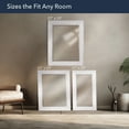 thumbnail image 3 of Head West Textured Chrome Rectangular Framed Beveled Accent Wall Vanity Mirror - 27.5 x 33.5, 3 of 10