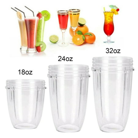 

Washranp 18/24/32oz Replacement Cups Transparent Making Drink Compatible with Blender Cup for Kitchen Nutri Bullet 600W 900W