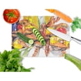 thumbnail image 2 of Caroline's Treasures Veron's and Crabs Glass Cutting Board Large, 2 of 2