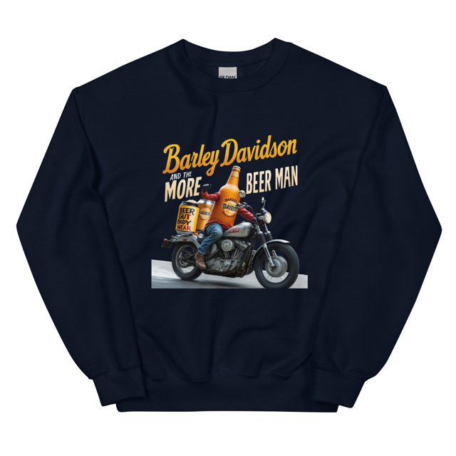 Barley Davidson et les Plus Beer Man 2 Chandail en Molleton Unisexe