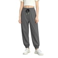 thumbnail image 5 of ZXLBBD Boys Elastic Waisted Drawstring Joggers Sweatpants Letter Print Athletic Trousers with Pockets for Kids Youth Fashion Casual Outdoor,Grey,Size 5 Y-6 Y, 5 of 5