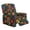 Black and Multi - Hippie Flower, variant on HELLHERO Leopard Print Recliner Couch Covers Slipcovers Dust-proof Stretchy Cover for Recliner Chair with Foot Rest with Storage Pockets Single-Seater, Brown