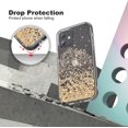thumbnail image 3 of HSHDLDF Étui Transparent à Paillettes Compatible avec iPhone 12 Pro, iPhone 12 Étui Arrière Rigide Scintillante + Pare-Chocs Souple en TPU Femmes Filles Antichoc Étui de Téléphone Protectrice Conçue pour iPhone 12/12 Pro 6,1 Pouces, Or, 3 of 7