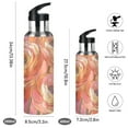 thumbnail image 2 of Yayeee 33oz Double Wall Stainless Steel Water Bottle with Flip Straw, Abstract Pink Flowers, 2 of 7