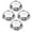 Silver, variant on Miangastore 4Pcs Wheel Center Cap Abs Black Simple Design For Car Modification 11.8X11.8X1In
