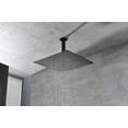 thumbnail image 2 of CoSoTower 16 Inch Square Rain Shower Head Matte Black 304 Stainless Steel Showerhead, 2 of 9