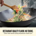 thumbnail image 3 of Alva 12-Inch Carbon Steel Wok, Pre-Seasoned, Non Toxic, 3 of 12