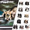 thumbnail image 3 of Car Sticker Vinyl Body Trim Car Rear Window Puppy Hole Bulldog Sticker Car Sticker C6W6, 3 of 6