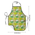 thumbnail image 4 of Naloa 1Pack Adjustable Bib Apron Waterdrop Resistant Cooking Kitchen Aprons for Women Men Chef, Cartoon Frog Print, 4 of 5