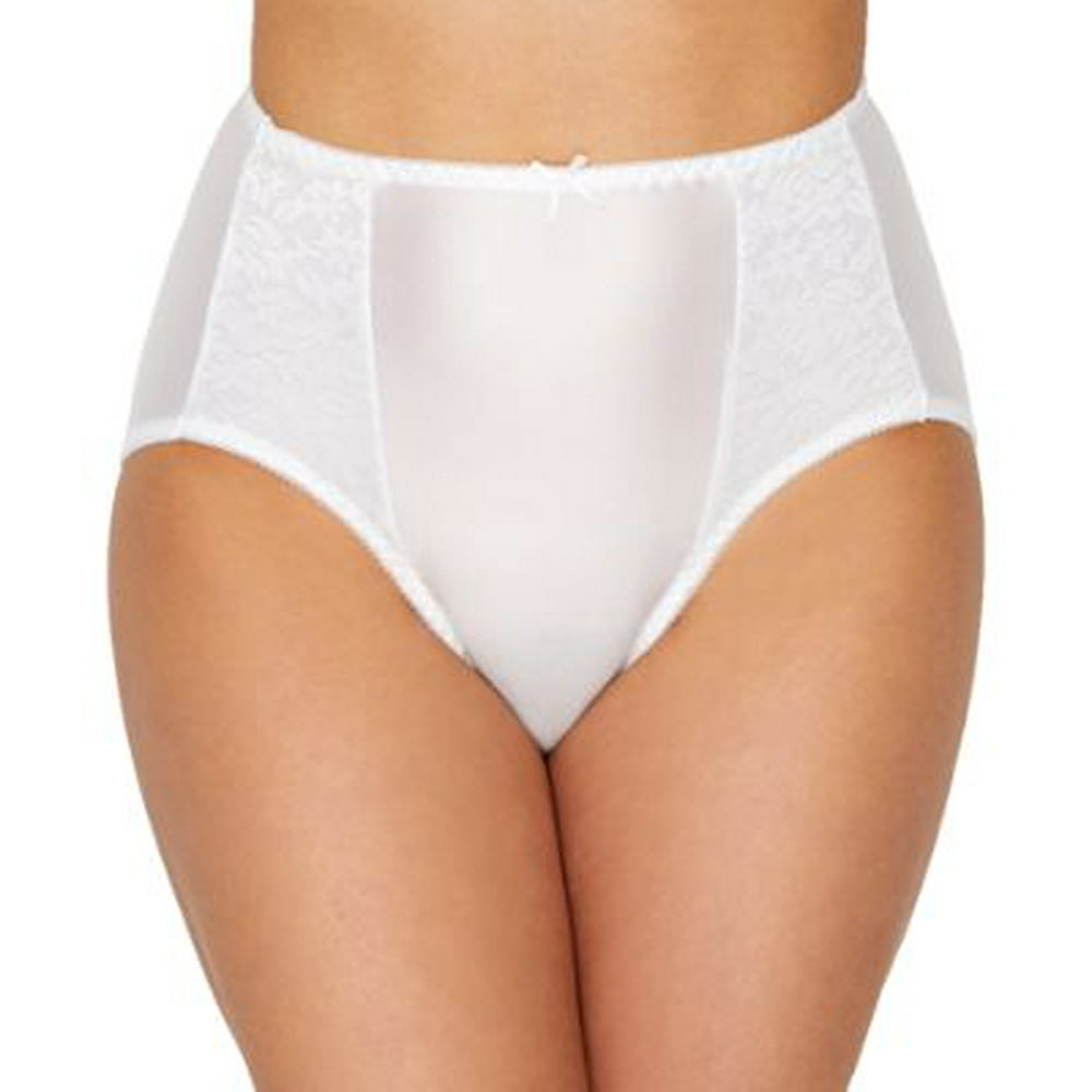 Bali Womens Double Support HiCut Panty, 7, White