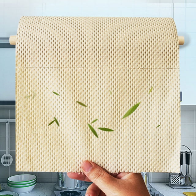Luxshiny Higiénico Absorbente De Pulpa De Bambú Marrón Claro Para Uso Cómodo Y En Cocina