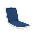 thumbnail image 5 of Emma + Oliver Navy Outdoor Water-Resistant Chaise Lounge Patio Cushion, 5 of 10