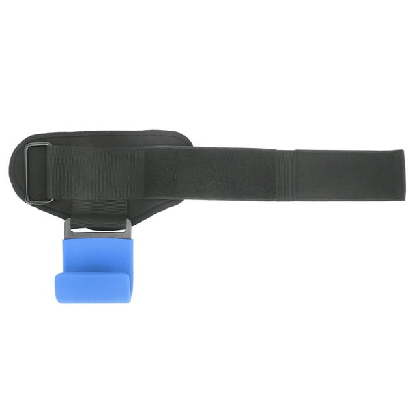 Gancho para dominadas, levantamiento de pesas, gimnasio, entrenamiento de potencia, muñequeras para levantamiento de potencia, envoltura para cinturón, gancho azul
