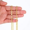 thumbnail image 2 of Nuragold 10K Real Yellow Gold Rope Diamond Cut Chain Lightweight Necklace 14"-30" (1.5mm-4mm) Italian Jewelry for Men & Women, 2 of 18