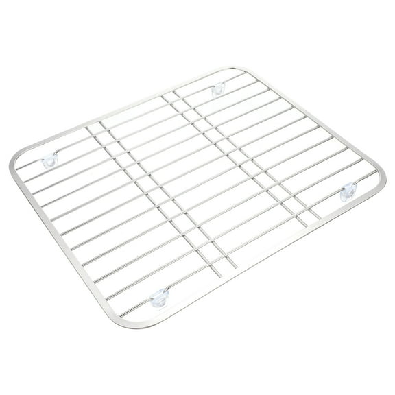 Dish Drainer over The Sink Drying Rack Strainer for Serving Utensils Cutlery Silver