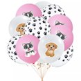 thumbnail image 3 of Globo de látex con forma de pata de Animal Let's Paw, decoración para fiesta de cumpleaños, Baby Shower, 12 pulgadas, color rosa y negro, 3 of 5