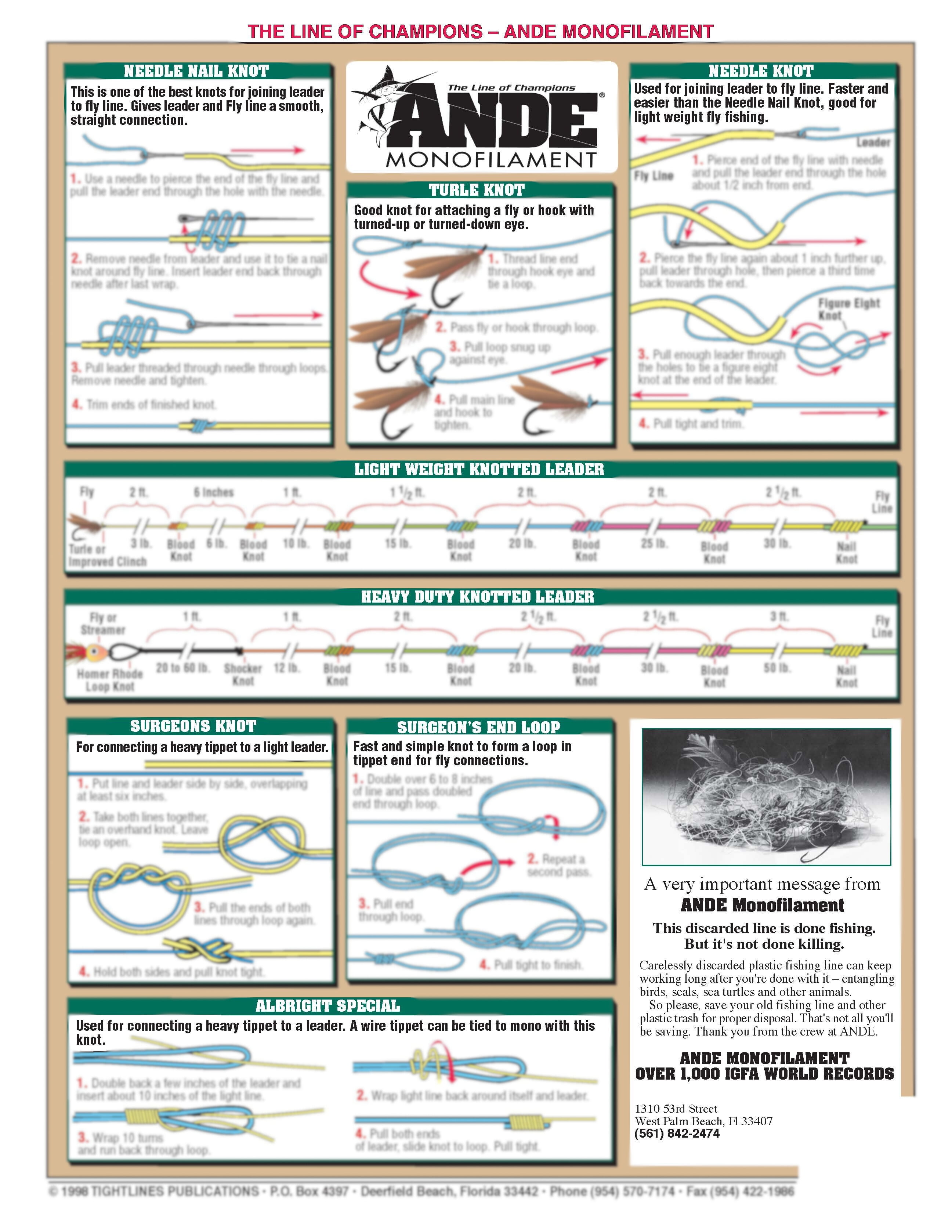 Leader Fishing Knot Tying Guide Fishing Bells Waterproof Fishing