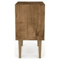 thumbnail image 5 of Mid Century - Modern Nightstand 2.0 with 2 Full Extension Drawers, Brown and Aqua Blue, 5 of 9