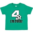 thumbnail image 3 of Inktastic 4th Birthday Soccer 4 Year Old Boys or Girls Toddler T-Shirt, 3 of 5