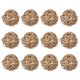 thumbnail image 1 of Uxcell 12 Pcs Bolas de Mimbre de Ratan de 2 Pulgadas, Bolas Decorativas para Relleno de Jarrones para Bodas, Centro de Mesa, Decoración del Hogar, Dorado, 1 of 5