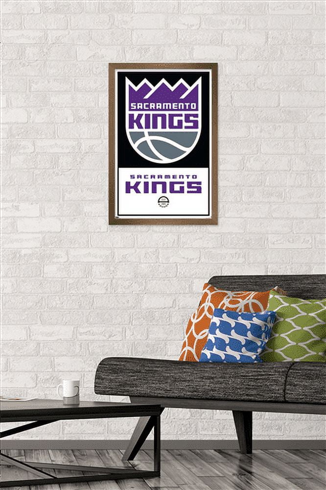NBA Sacramento Kings - Logo 21 Wall Poster, 14.725" x 22.375", Framed