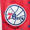 thumbnail image 3 of Men's Mitchell & Ness Red Philadelphia 76ers Hardwood Classics 1996 Hyper Hoops Swingman Shorts, 3 of 4