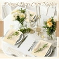thumbnail image 6 of Reusable Dinner Napkins,Set of 6 Reusable Dinner Cloth,QZS Durable Square Rustic Table Napkins for Wedding Party Dinners,16.5x16.5In, 6 of 6