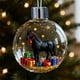 thumbnail image 5 of Mejores adornos navideños para caballos para árbol - Adornos acrílicos transparentes con escenas ecuestres detalladas, purpurina dorada y tapas metálicas - Regalo para amantes de los caballos, 5 of 5