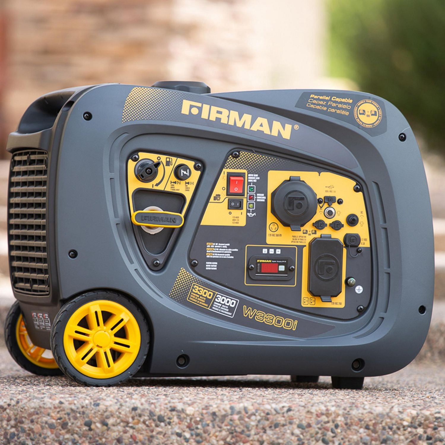Générateur de gaz W03081 de Firman Power Equipment de série Whisper alimenté au gaz 3300/3000 W avec temps de marche prolongé
