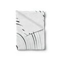 thumbnail image 2 of Spires Soft Flannel Fleece Blanket, Rotary Spiral Ring Shaped Turning Simple Wheel Forms Modern Eddy Illustration, Cozy Plush for Indoor and Outdoor Use, 70" x 90", Black and White, by Ambesonne, 2 of 5