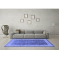 thumbnail image 3 of Ahgly Company Indoor Rectangle Oriental Blue Traditional Area Rugs, 2' x 4', 3 of 4
