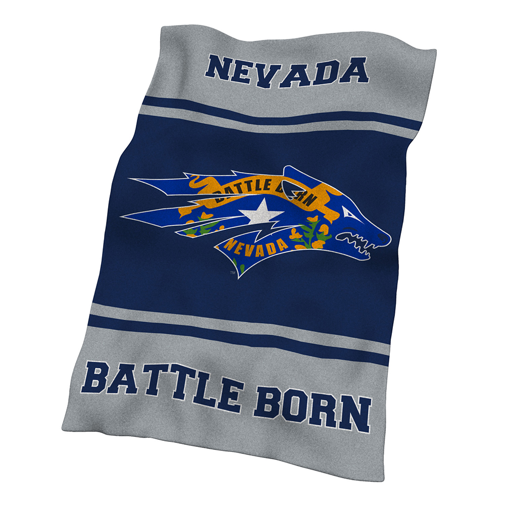 Nevada Wolf Pack NCAA UltraSoft Fleece Throw Blanket (84in x 54in