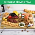 thumbnail image 3 of Extra Large Bamboo Cutting Board, Wooden Cutting Board for Kitchen With Juice Groove and Handles, Over Sink Board Meat Cutting Board, Large Caving Board Charcuterie Board, 3 of 9