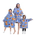 thumbnail image 1 of Wearable Blanket Hoodie for Adults Sherpa All Patterns Oversized Sweatshirt Blanket with Pockets, 1 of 6