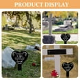 thumbnail image 3 of unbranded 2Ud Marcadores Para Cementerio En Acrílico Negro Con Forma Para De Jardín Y Patios, 3 of 8