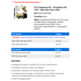 thumbnail image 2 of A/C Compressor Kit - Compatible with 1999 - 2002 GMC Sierra 2500 2000 2001, 2 of 2
