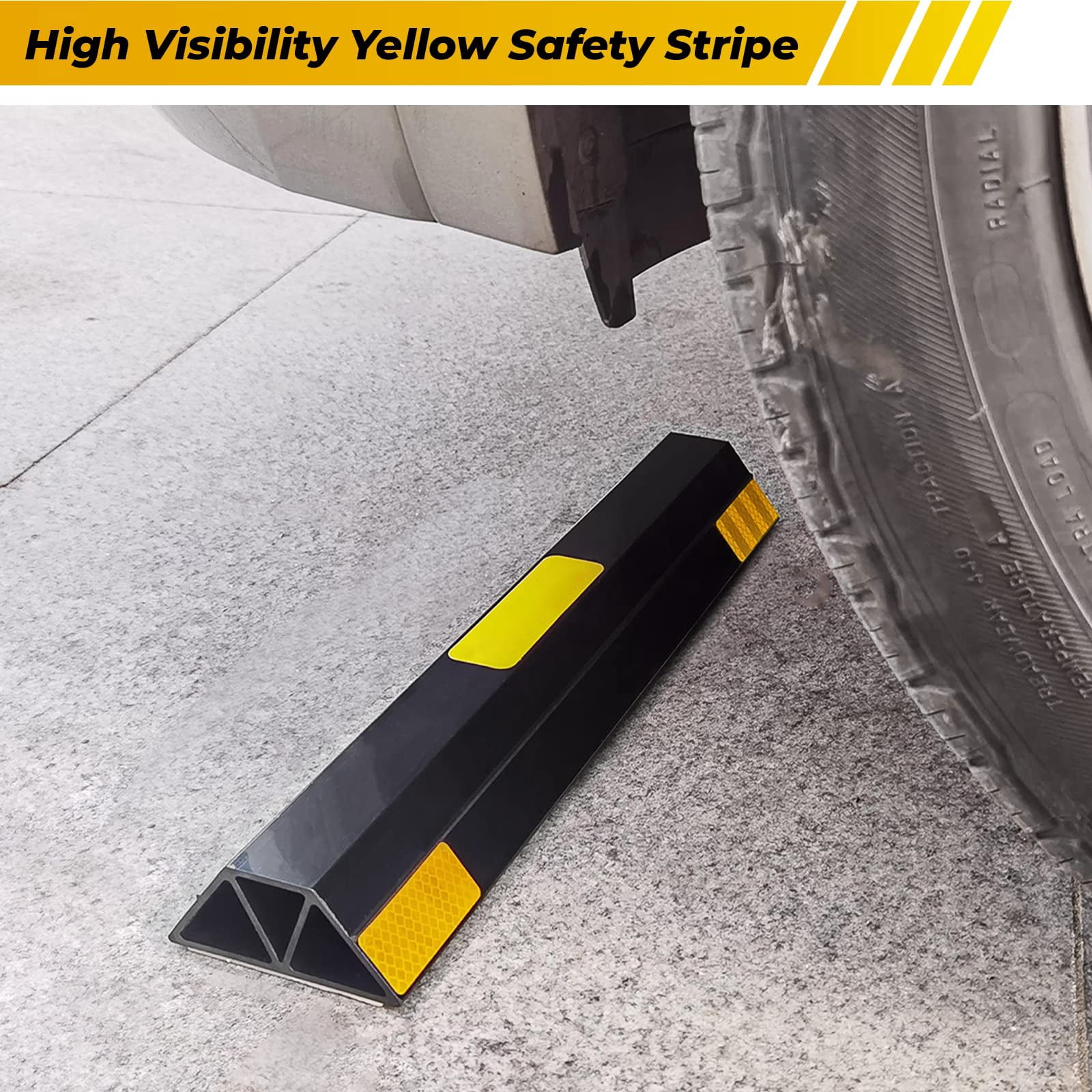Aiqeek 2 Pcs Heavy Duty Parking Aid for Garage, Parking Gadgets Protects Car and Garage Walls, 18" L x 3.7" W x 1.8" H
