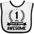 thumbnail image 3 of Inktastic 1 Year of Being Awesome Birthday Black Boys or Girls Baby Bib, 3 of 4