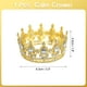 thumbnail image 2 of Toppers de pastel en mini corona Uxcell, tiara de aleación de reina y princesa con cristal para decoración de pastel de cumpleaños, oro blanco/blanco, 2 of 6