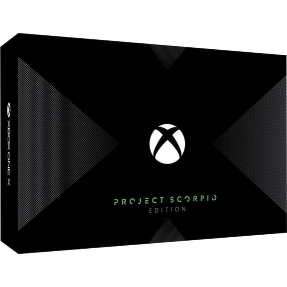 Microsoft, Xbox One X, Project Scorpio Edition, Video Game Console, 1TB, Black, 1, 1