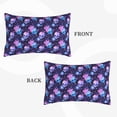 thumbnail image 2 of Sikiie Skull starry sky flower leaf Print Plush Pillow Cover, Wrinkle-proof and Stain-resistant Pillow Protector without Pillow Core, Home Decoration-14"x20", 2 of 6